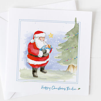 Christmas Card Santa Ideal For Grandchildren, 2 of 7