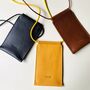 Handmade Leather Phone Bag, thumbnail 1 of 10
