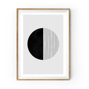 Set Of Three Abstract Black And White Prints, 5 of 6