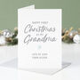 Star Personalised First Christmas As My Grandma Card, thumbnail 1 of 3