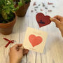 Plant A Heart Red Seed Paper Card, thumbnail 2 of 8