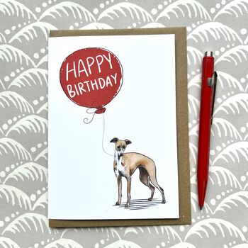 Italian Greyhound Greetings Card, 2 of 5