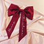 Eve Silk Christmas Tree Bow Topper, thumbnail 3 of 11