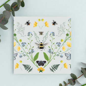 Fern And Bees Botanical Wrapping Paper, 5 of 5
