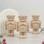 Beige Christmas Nutcracker Candle Festive Home Decor, thumbnail 1 of 12