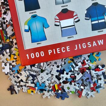 Vintage Cycling Jerseys 1000 Piece Jigsaw, 5 of 5