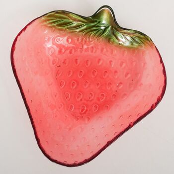 Zest Fiesta Strawberry Glass Bowl, 3 of 4