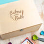Engraved 'Bakers Gonna Bake' Wooden Recipe Box, thumbnail 1 of 4