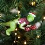 Tea Rex Glass Christmas Bauble, thumbnail 2 of 6