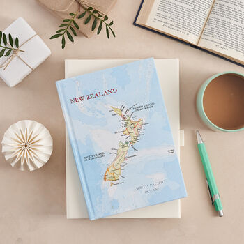 Personalised Map Location Notebook Gift For Teachers, 7 of 9