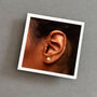 Gold Stars Sterling Silver Plated Earrings, thumbnail 6 of 7