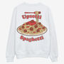 Upsetti Spaghetti Men's Slogan Sweatshirt, thumbnail 2 of 2