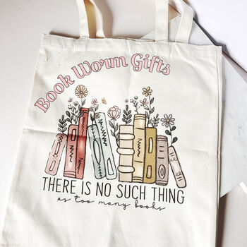 Book Girly Bookclub Lover Tote Bag Gift Letterbox Gift, 2 of 3