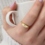 18ct Gold Plated And Semi Precious Crystal Eye Ring, thumbnail 1 of 5