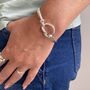 Personalised Silver Knot Bracelet Girlfriend Gift, thumbnail 1 of 8