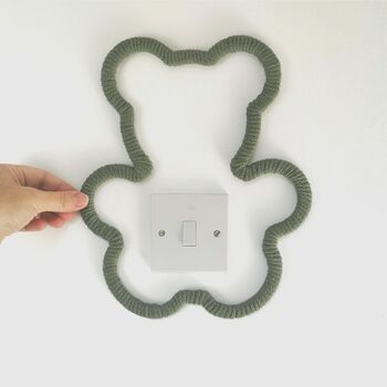 Macrame Sage Wooden Bear, Nursery Wall Decor, Baby Room Gift, 10 of 10