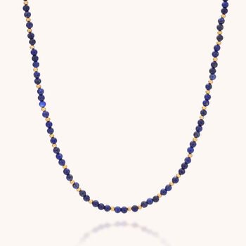 Jewel Bead Lapis Necklace In Sterling Silver, 2 of 7