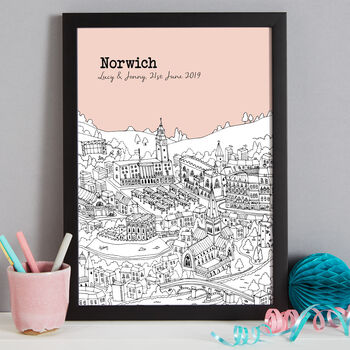 Personalised Norwich Print, 9 of 10
