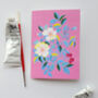 Pink Floral Greetings Card, thumbnail 2 of 6