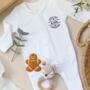Personalised 'Nice List Approved' Christmas Babygrow, thumbnail 2 of 5