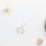 Delicate Infinity Heart Sterling Silver Necklace, thumbnail 1 of 5