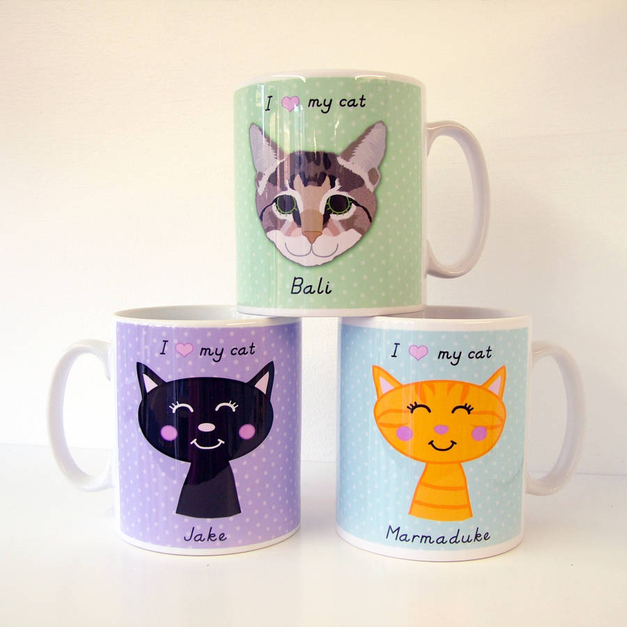 cat mug personalised by hoobynoo | notonthehighstreet.com