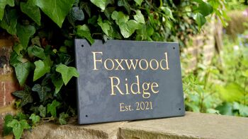 Engraved Slate Wall House Signs, 6 of 6