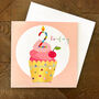 Cupcake 2nd Birthday Card, thumbnail 5 of 5