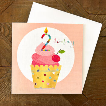Cupcake 2nd Birthday Card, 5 of 5