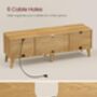 Tv Stand Entertainment Center Media Console, thumbnail 4 of 6