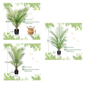 Large Artificial Palm Tree In Pot Fake Faux Plant, 10 of 10