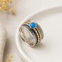 Personalised Sterling Silver Tropical Opal Spinner Ring, thumbnail 1 of 11