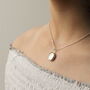 Sterling Silver Tiny Round Locket Necklace, thumbnail 2 of 9