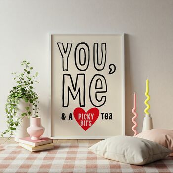 You, Me, Picky Bits Tea Print, 3 of 3