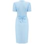 Mabel Dress In Powder Blue Vintage 1940s Style, thumbnail 2 of 3