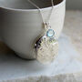 Extra Large Engraved Silver Locket With Birthstone, thumbnail 1 of 8