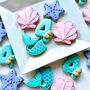 Mermaid Under The Sea Iced Biscuits/Set Of 12, thumbnail 3 of 4