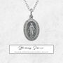 Personalised Oxidised Miraculous Medal Necklace, thumbnail 3 of 12