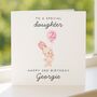 Personalised Bunny 2nd Birthday Card For Daughter, thumbnail 1 of 7