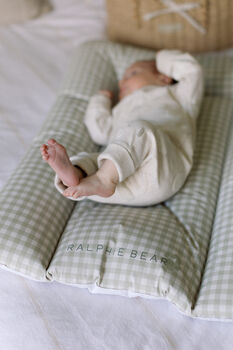 Gingham Sage Comfort Baby Changing Mat, 4 of 5
