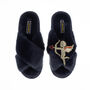 Classic Laines Slippers With Valentines Cupid Brooch, thumbnail 5 of 7