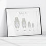Personalised Family Print With Polar Bears, thumbnail 4 of 5