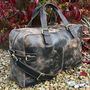 Brown Vintage Leather Holdall, Travel Bag, Gym Bag, thumbnail 1 of 3