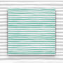 Birthday Gift Wrap Green Striped Design, thumbnail 1 of 2
