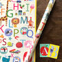 Alphabet Wrapping Paper Two Sheets, thumbnail 1 of 5