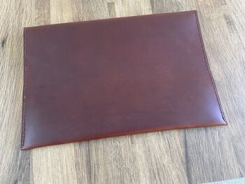 Personalised Spanish Brown Leather A4 Documents Holder, 7 of 12