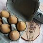 Six Egg Beeswax Candles In Box | Easter Gift And Decor, thumbnail 1 of 4