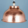 Hand Hammered Copper Ceiling Shade, thumbnail 2 of 3