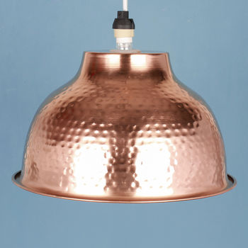 Hand Hammered Copper Ceiling Shade, 2 of 3