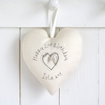 Personalised Hanging Heart Birthday Gift For Her, 6 of 12